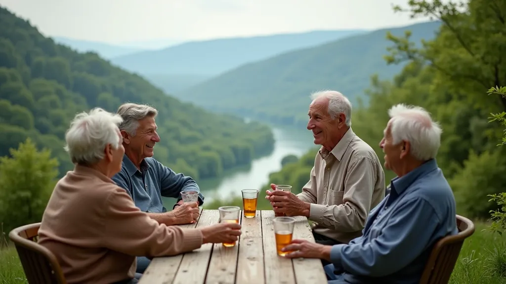 Skupinové setkávání seniorů v přírodě